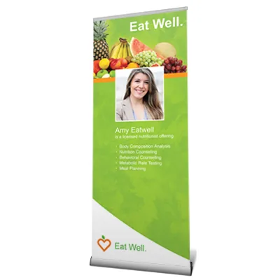 banner stand, retractable banner stand, oversized banner stand, replacement graphic