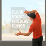 clear static window film clings