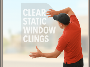 clear static window film clings